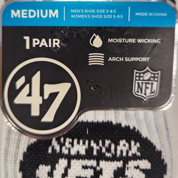 NWT Men's New York Jets '47 Crew Socks - Picture 2 of 4